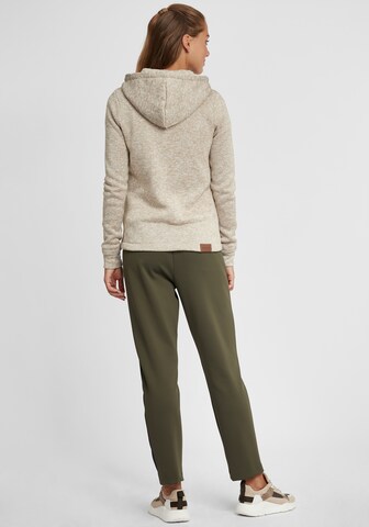 Oxmo Fleece jas 'Thory' in Beige