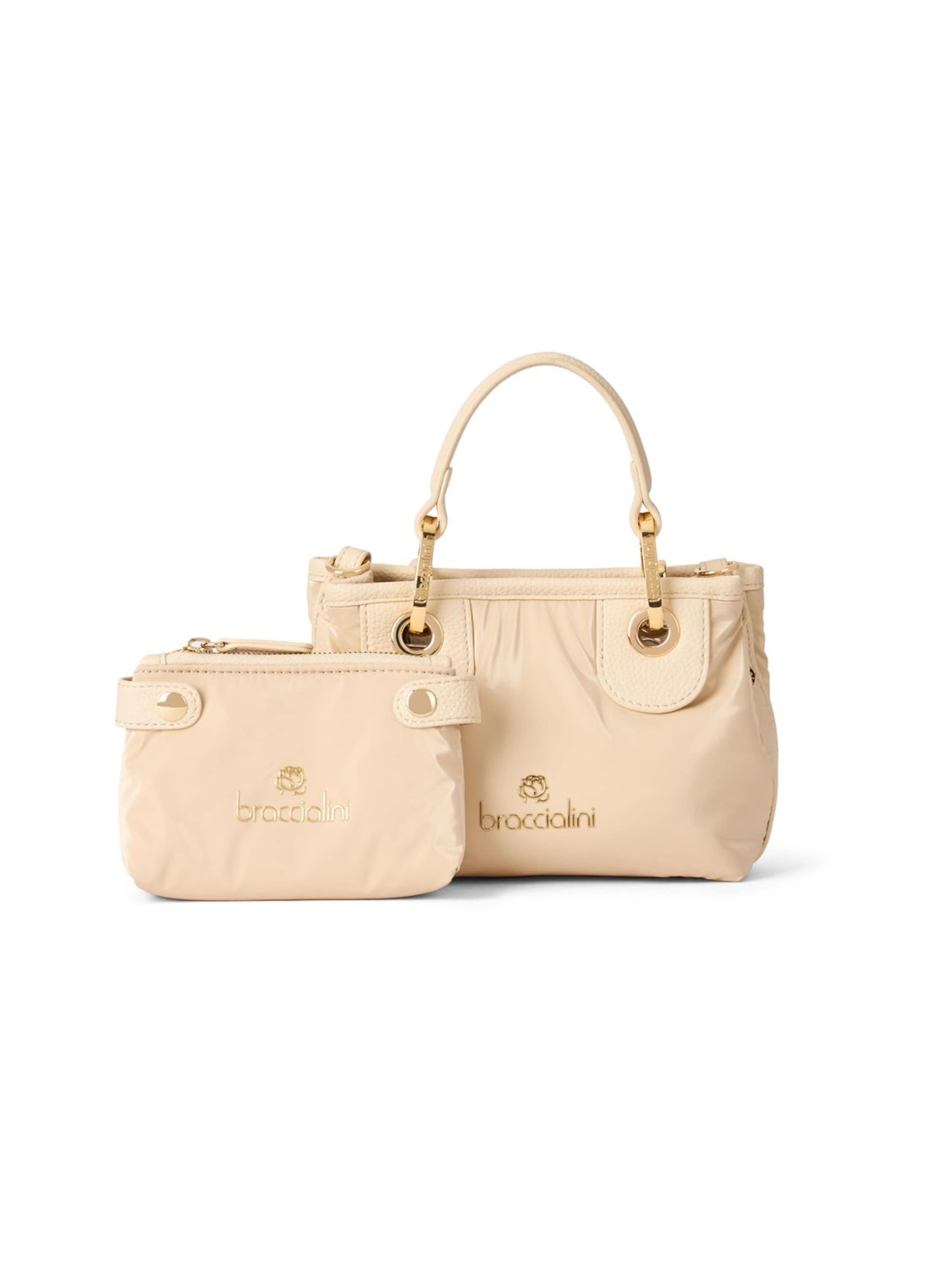 Borsa a mano 'Beth Puffy' di Braccialini in beige: frontale