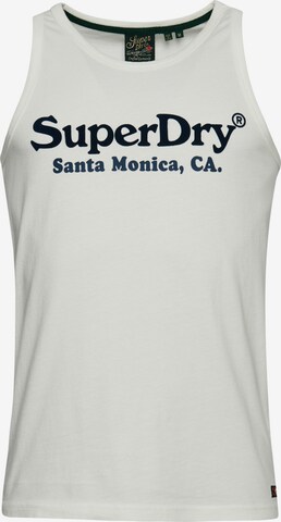 T-Shirt fonctionnel Superdry en blanc : devant