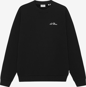 Les Deux Sweatshirt 'Signature' in Schwarz: Vorderseite
