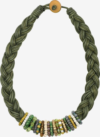 COLLEZIONE ALESSANDRO Necklace 'Alexa' in Green: front