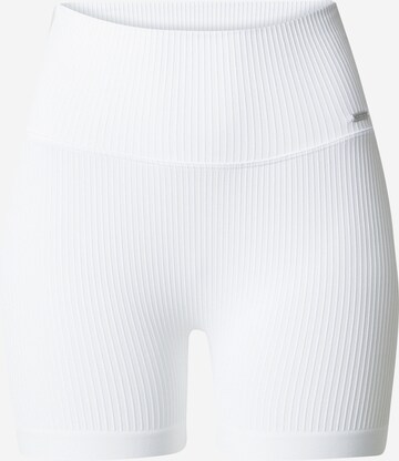 Skinny Pantaloni sportivi di aim'n in bianco: frontale