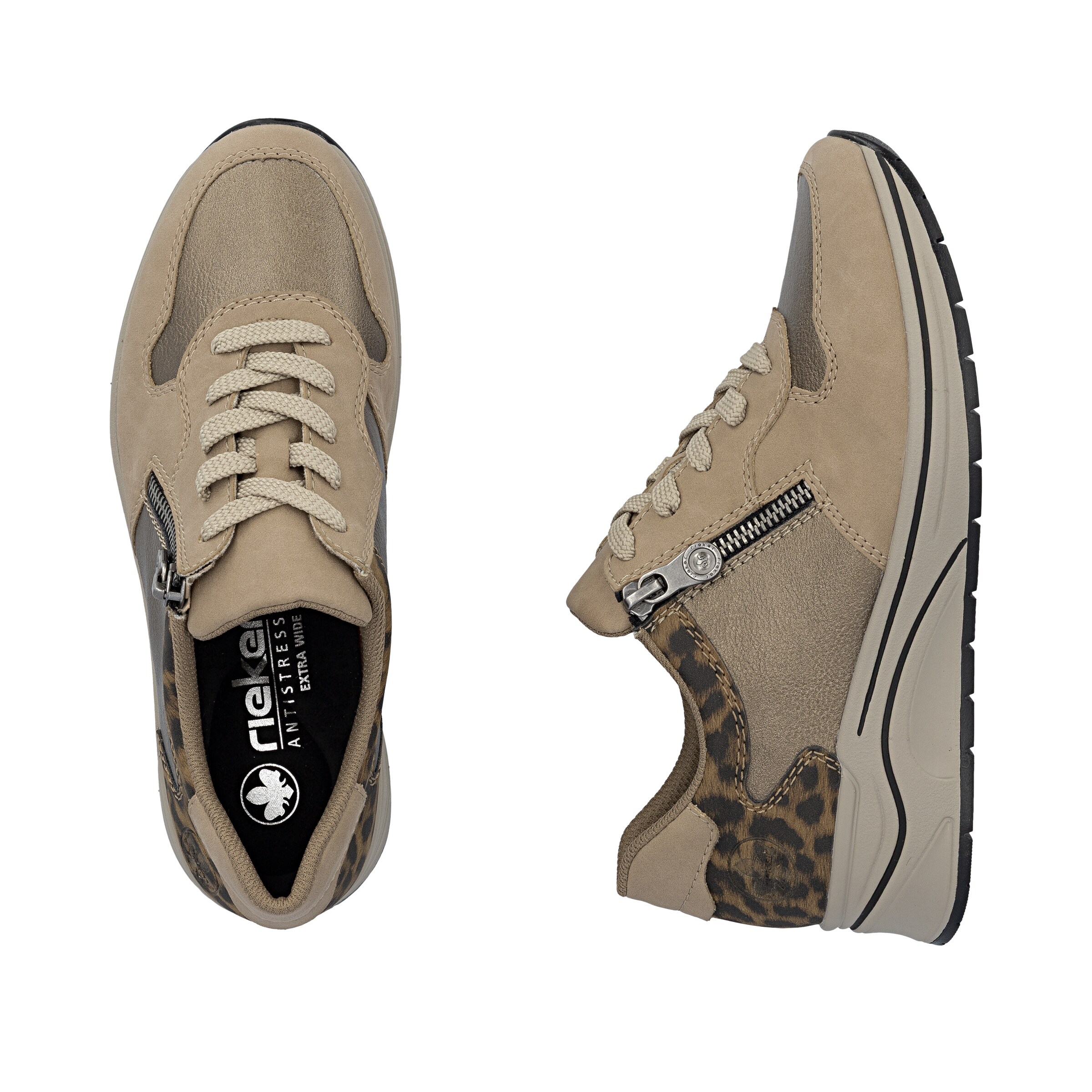 Rieker Sneakers laag 'N9503' in Beige