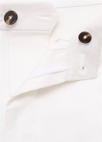 MANGO MAN Regular Pants 'Banarea' in White