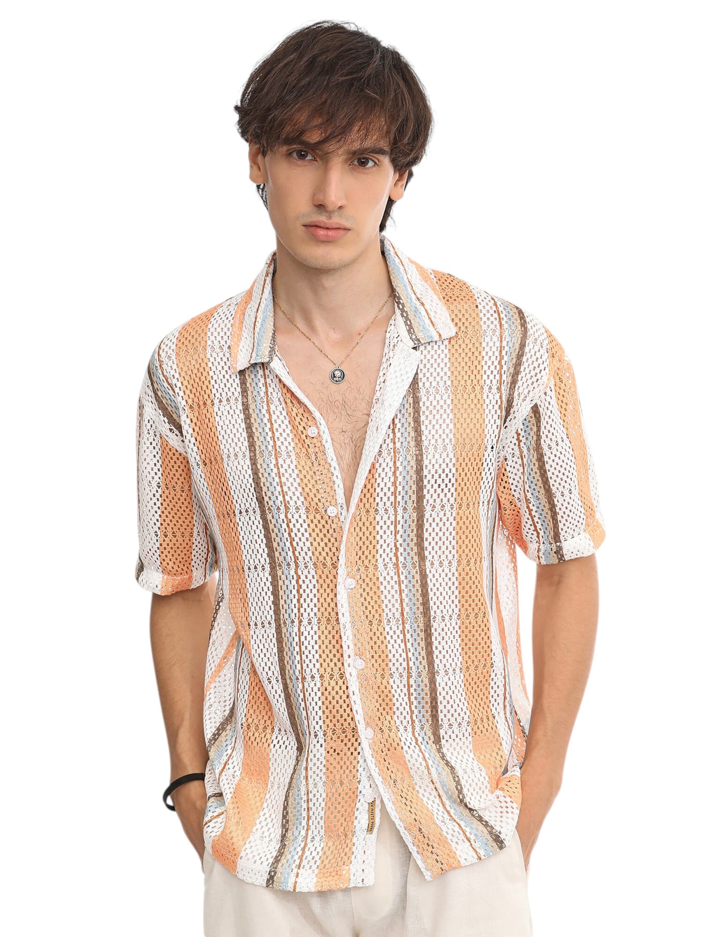 Campus Sutra Comfort Fit Skjorte 'Topsie' i orange: forside