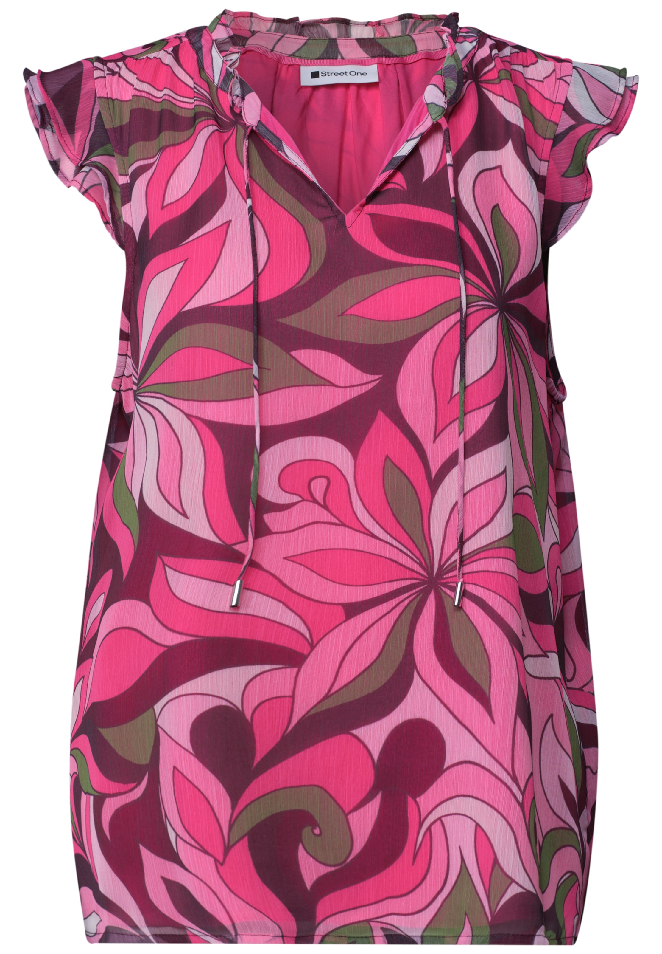 STREET ONE Bluse in Pink: Vorderseite