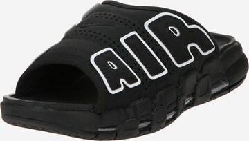 Nike Sportswear Пантолеты 'AIR MORE UPTEMPO SLIDE' в Черный: спереди