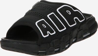 Nike Sportswear Zapatos abiertos 'AIR MORE UPTEMPO SLIDE' en negro / blanco, Vista del producto