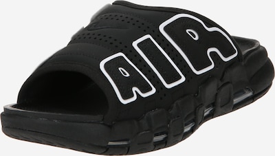 Saboți 'AIR MORE UPTEMPO SLIDE' Nike Sportswear pe negru / alb, Vizualizare produs