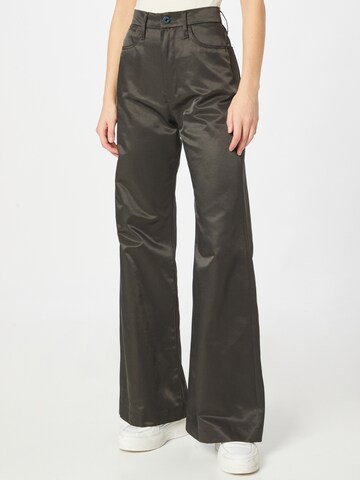 Wide Leg Pantalon à plis 'Deck' G-STAR en gris : devant