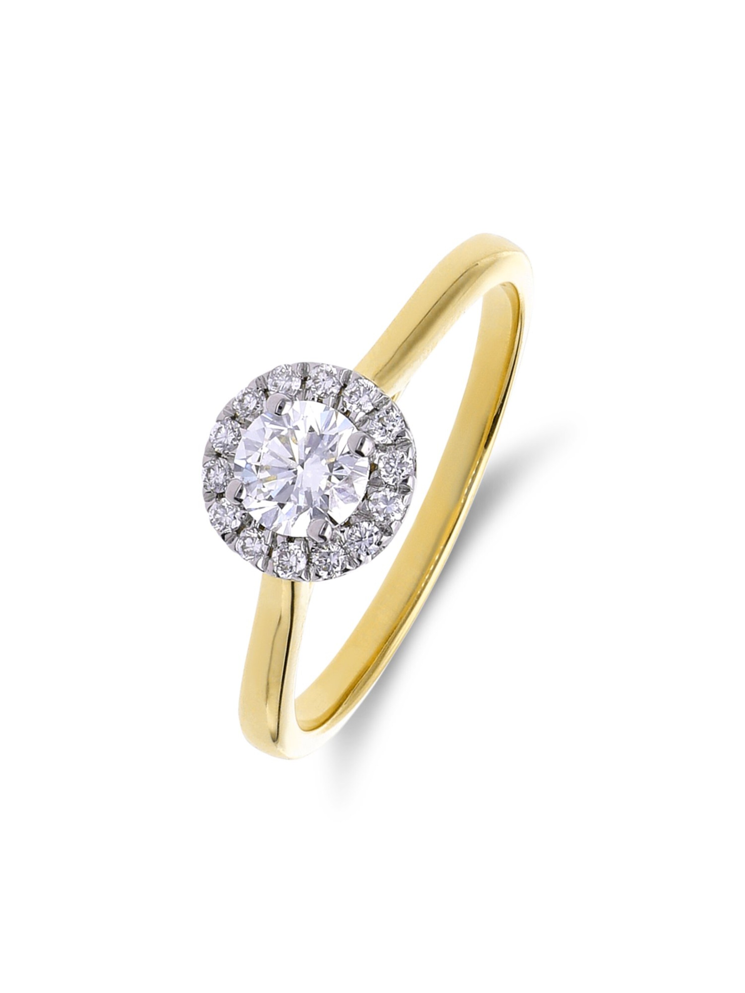 Lucardi Ring in Goud: voorkant