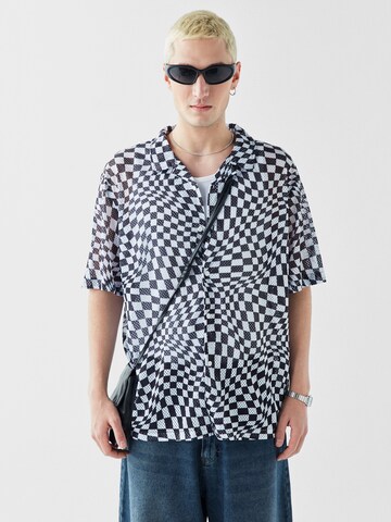 VAMOS CLO Button Up Shirt 'Miami' in Black: front