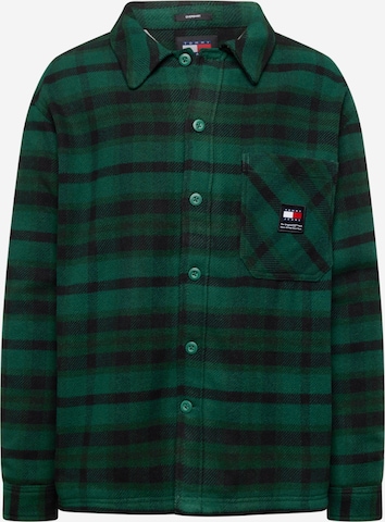 Tommy Jeans Демисезонная куртка в Зеленый: спереди