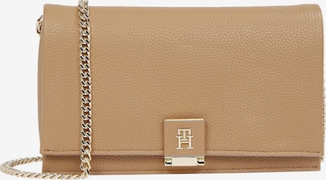 TOMMY HILFIGER - Bolso de noche en beige: frente