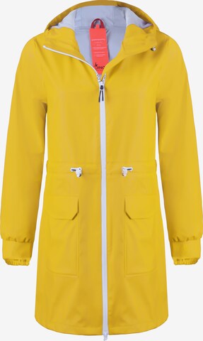 Dingy Rhythm Of The Rain Between-Seasons Coat 'Sherry' in Yellow: front