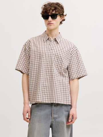 JACK & JONES - Ajuste regular Camisa en blanco: frente