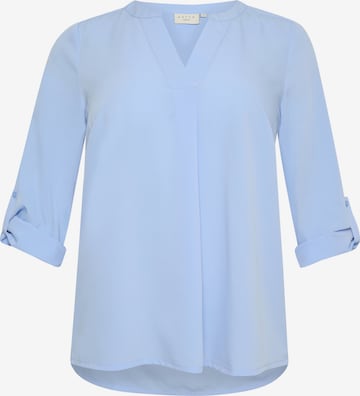 KAFFE CURVE - Blusa 'Mie' em azul: frente