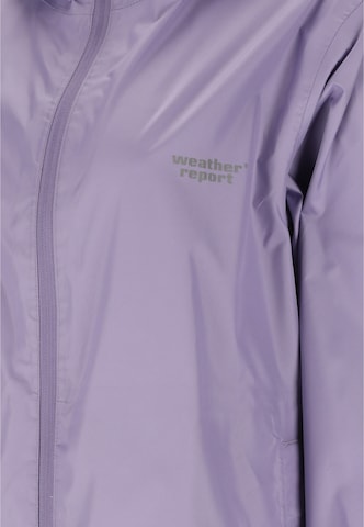 Weather Report Weatherproof jacket 'Pack'way' in Purple