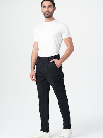 M.O.D MIRACLE OF DENIM - Pantalón cargo en negro: frente