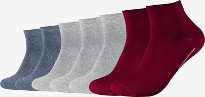 camano Socken in taubenblau / grau / weinrot, Produktansicht