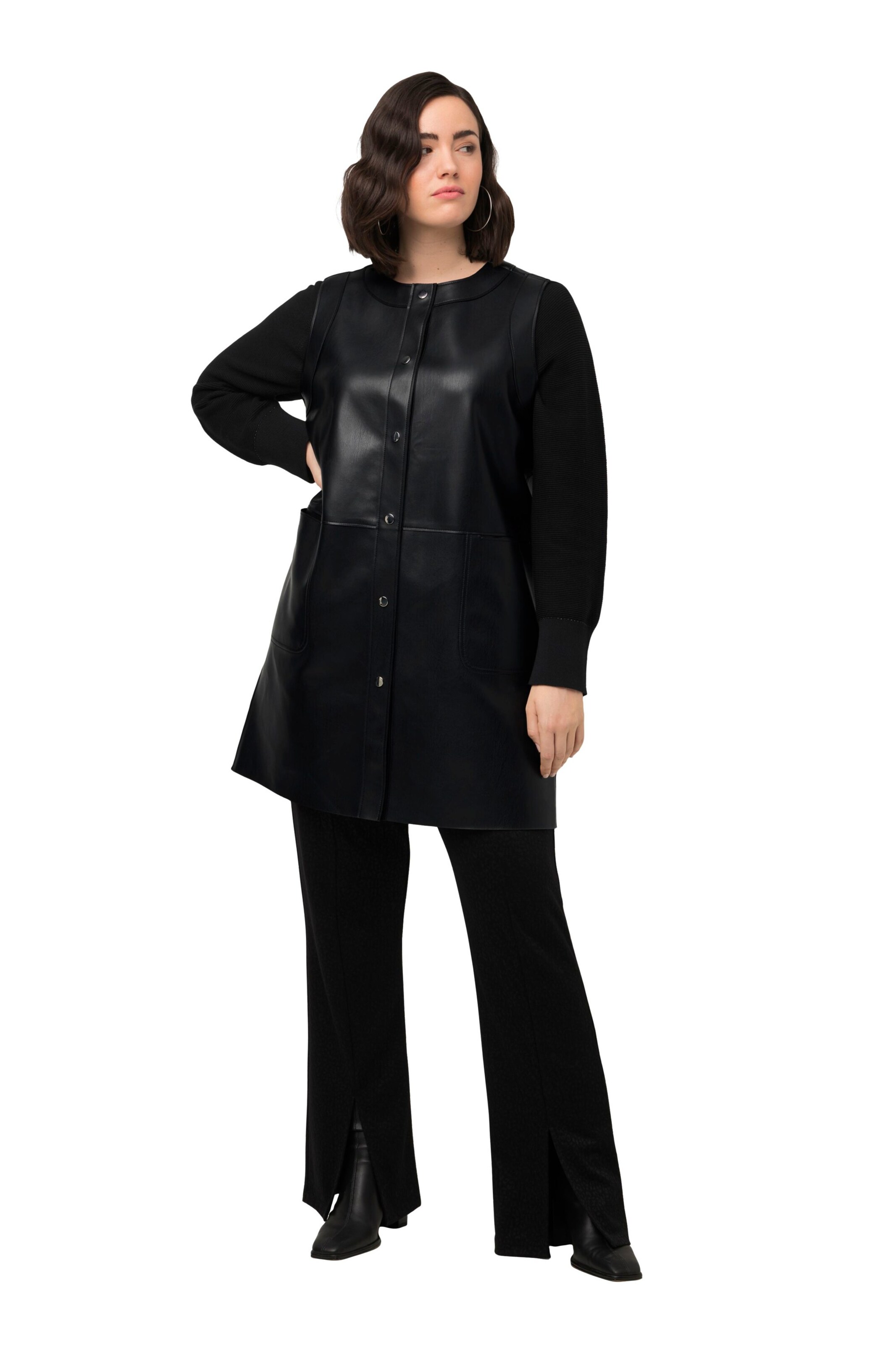 Ulla Popken Vest in Black