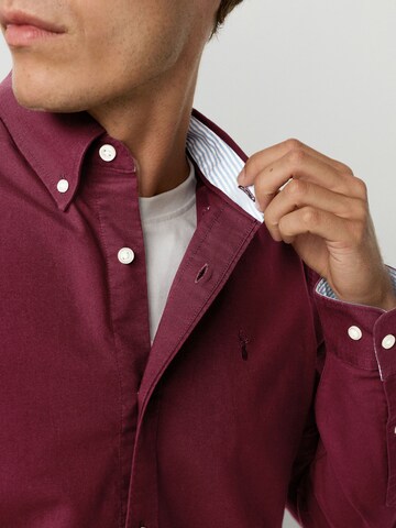 Next Слим Рубашка в Красный