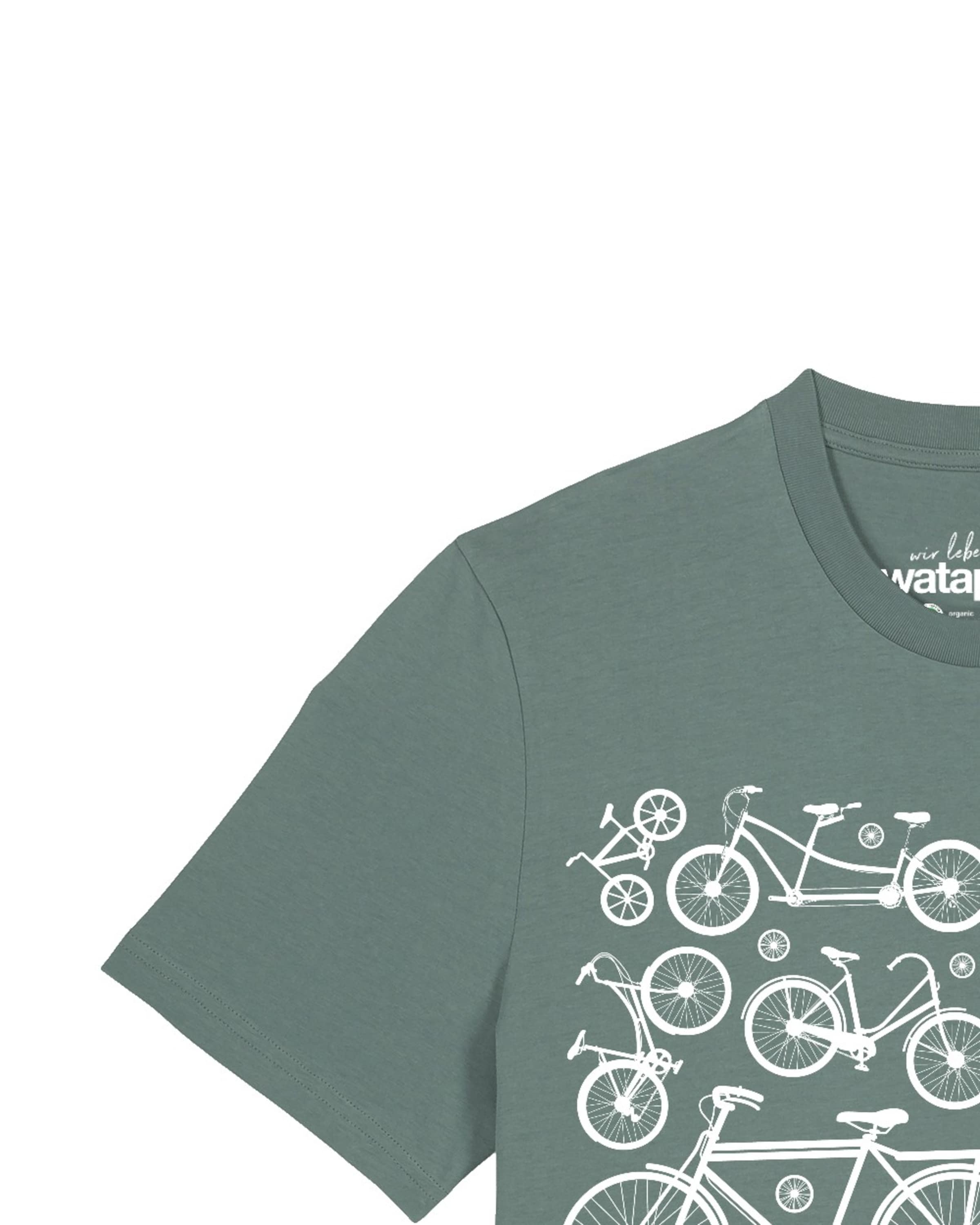 Watapparel Shirt 'Fahrräder' in Groen