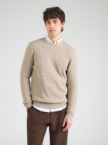 bēšs Kronstadt Džemperis 'Cable': no priekšpuses