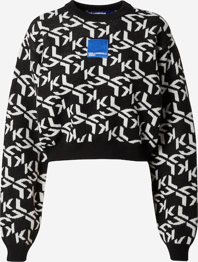 KARL LAGERFELD JEANS Sweter w kolorze niebieski / czarny / białym, Podgląd produktu