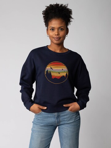Watapparel Sweatshirt in Blauw: voorkant