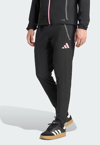 ADIDAS PERFORMANCE Tapered Sporthose 'Juventus Tiro 25 Competition Vis' in Schwarz: Vorderseite