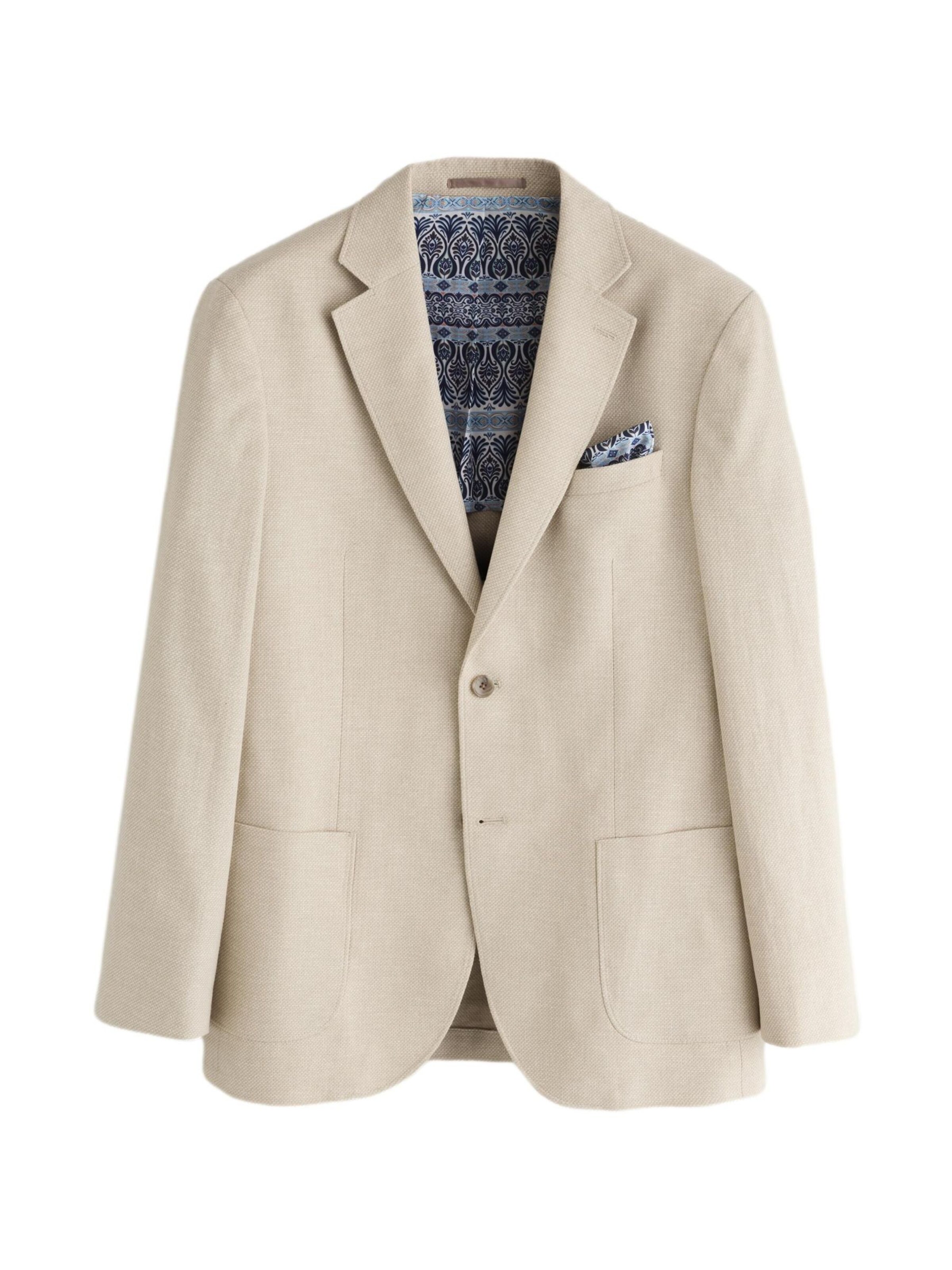 Next Regular Fit Sakko in Beige: Vorderseite