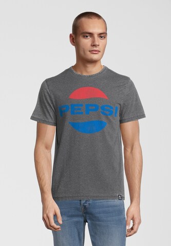 Recovered Shirt 'Pepsi Classic' in Grey: front
