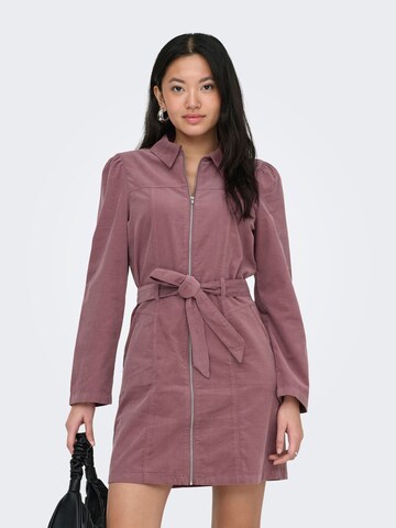 Robe 'ONLAIME' ONLY en marron : devant