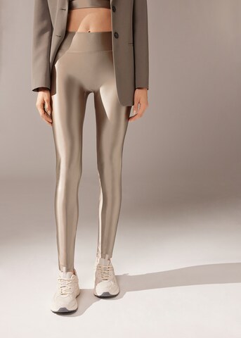 CALZEDONIA Skinny Leggings in Grau