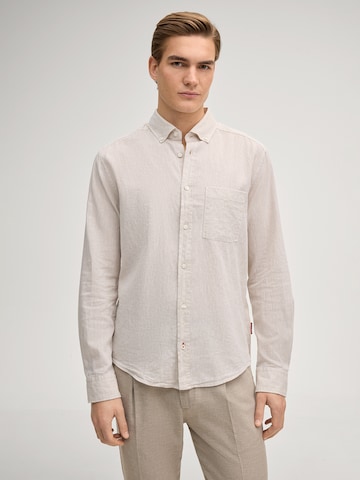 JOOP! Jeans Regular fit Button Up Shirt 'Hali' in White: front