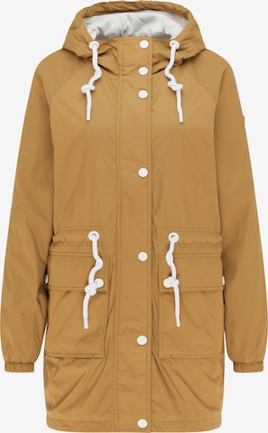 Parka mi-saison DreiMaster Maritim en beige : devant