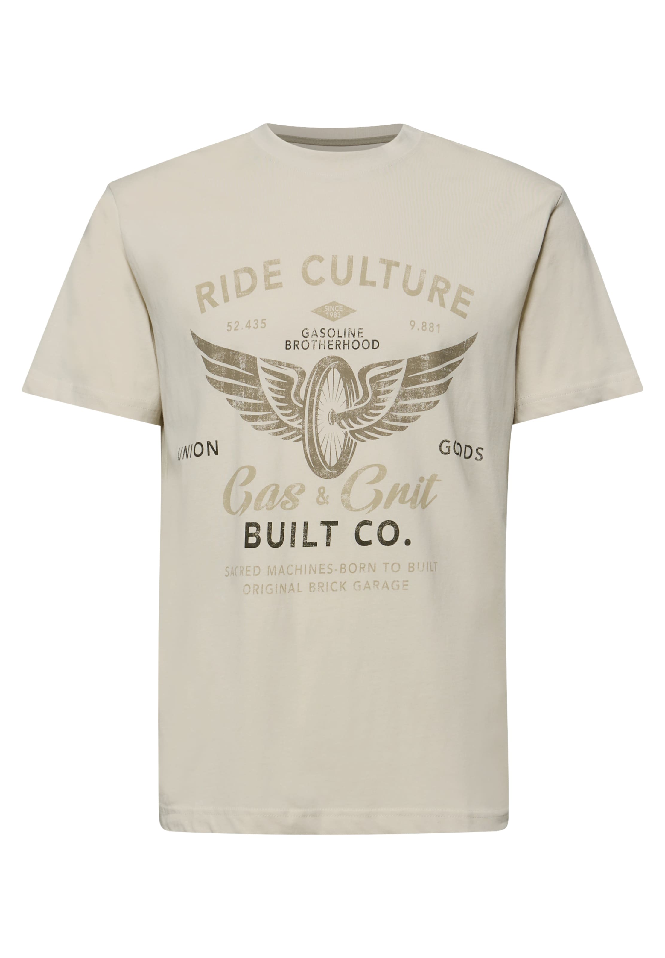 Street One MEN Shirt in Beige: front