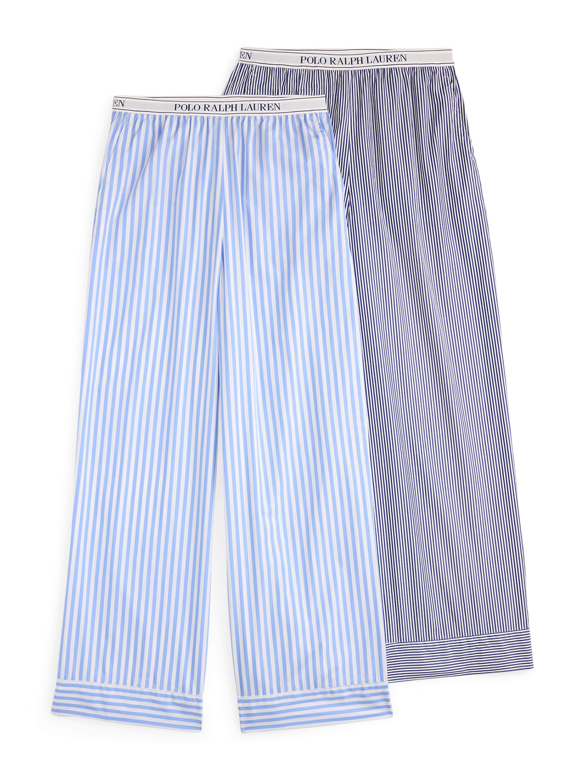 Polo Ralph Lauren Pyjamabroek ' Shirting Stripes ' in Blauw: voorkant