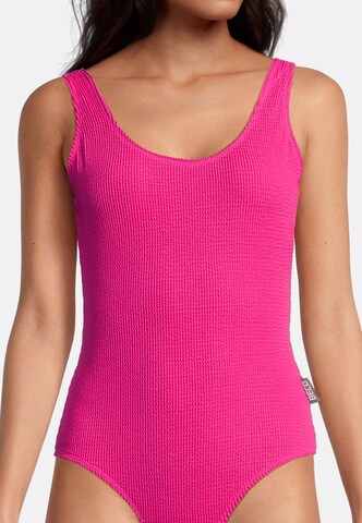 BECO the world of aquasports Bustier Badeanzug 'Crinkle Classic' in Pink