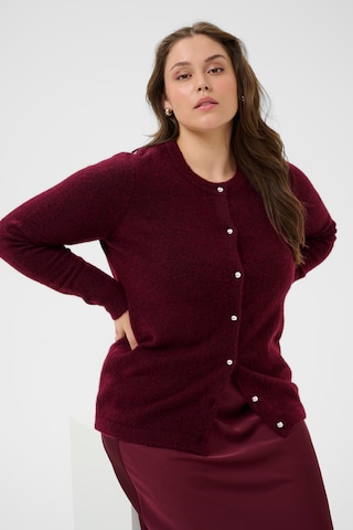 KAFFE CURVE Cardigan 'Niela' i rød