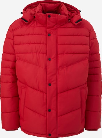 s.Oliver Men Big Sizes Winter Jacket in Red: front