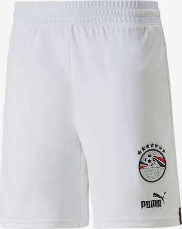 PUMA Workout Pants 'Ägypten 22/23' in White: front