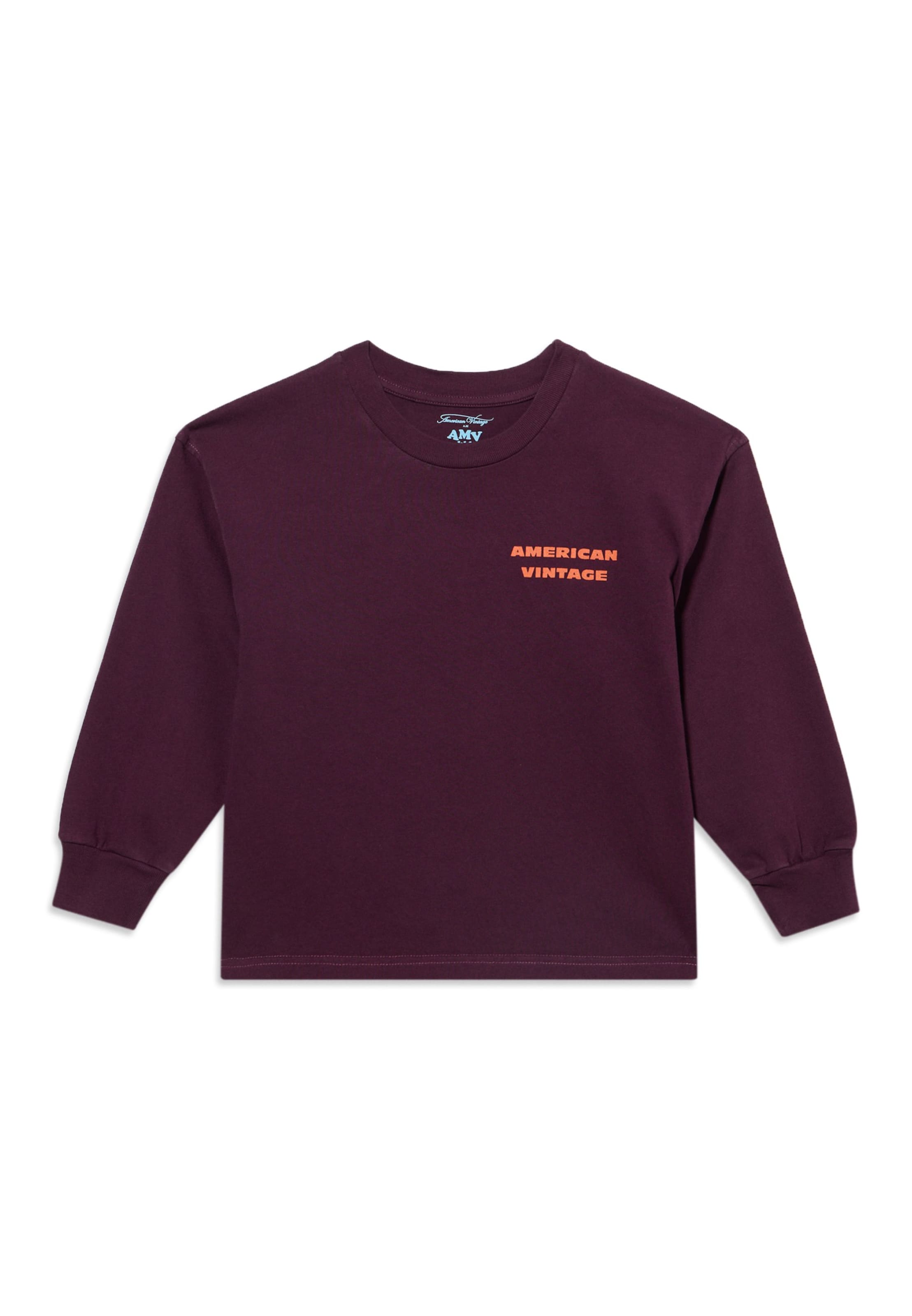 AMERICAN VINTAGE Sweatshirt 'FIZVALLEY' in Purple: front