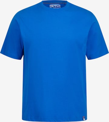 T-Shirt STHUGE en bleu : devant