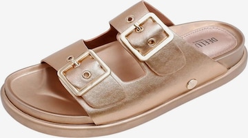 Mule 'Sadia' Deeluxe en or : devant