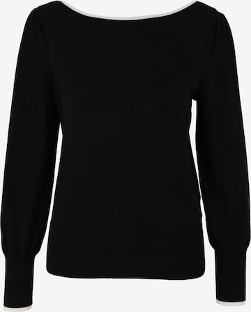 Pull-over zero en noir : devant