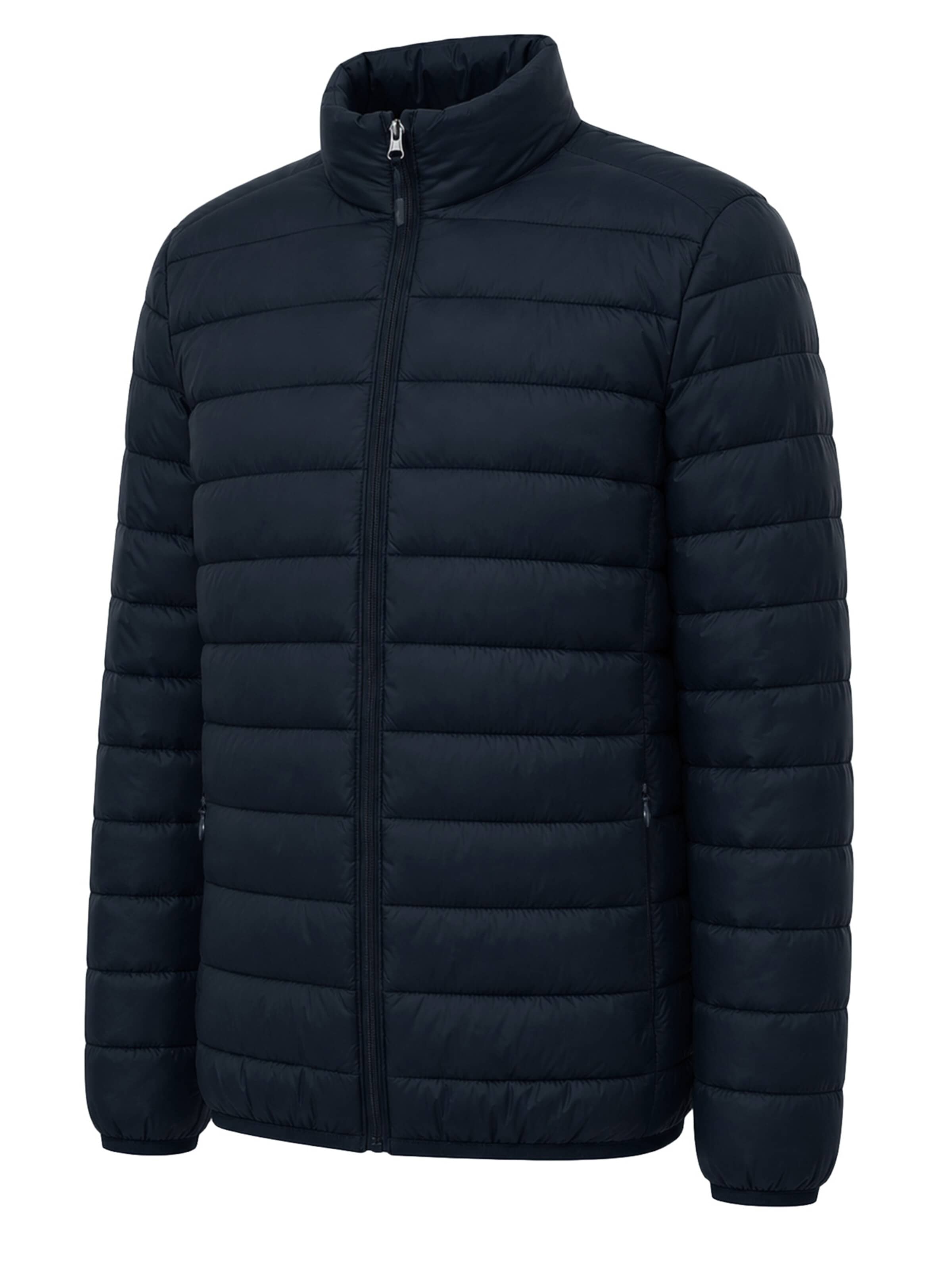 ALLTHEMEN Winter Jacket 'Stichwerk' in Blue