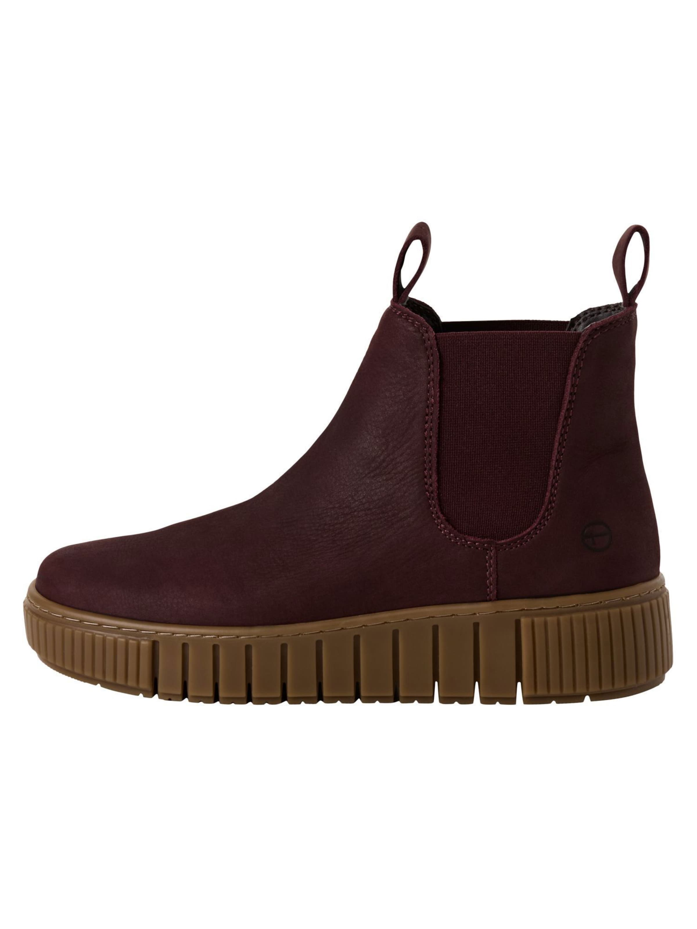 Tamaris Chelsea boots in Rood