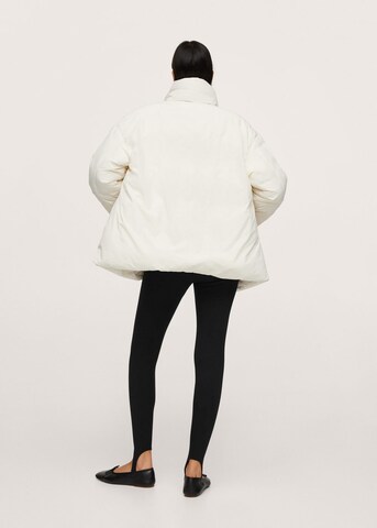 MANGO Winter Jacket 'Nata' in Beige